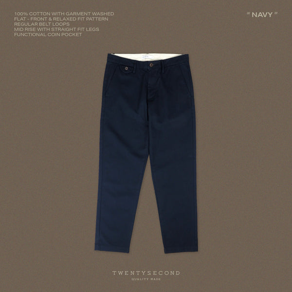 SMITH CHINO PANTS - NAVY