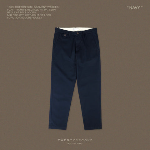 SMITH CHINO PANTS - NAVY