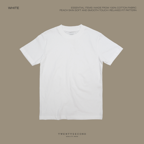 SUPER SOFT COTTON TEE - WHITE