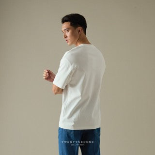 RELAXCOOL SEAMLESS OVERSIZED TEE - WHITE