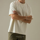 RELAXCOOL SEAMLESS OVERSIZED TEE - BEIGE