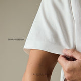 RELAXCOOL SEAMLESS OVERSIZED TEE - WHITE