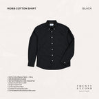 ROBB COTTON SHIRT - BLACK