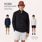 ROBB COTTON SHIRT - BLACK