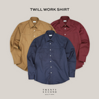 TWILL WORK SHIRTS - MUSTARD