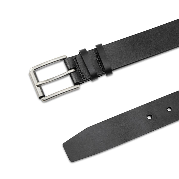 LEATHER BELT 02 - BLACK