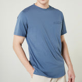 JAKE POCKET TEE - STEEL BLUE (Regular fit)