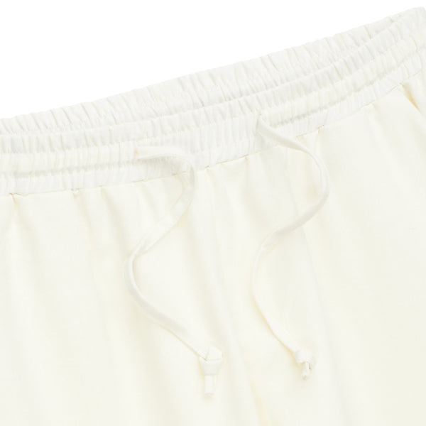 LINEN RELAXED PANTS - WHITE
