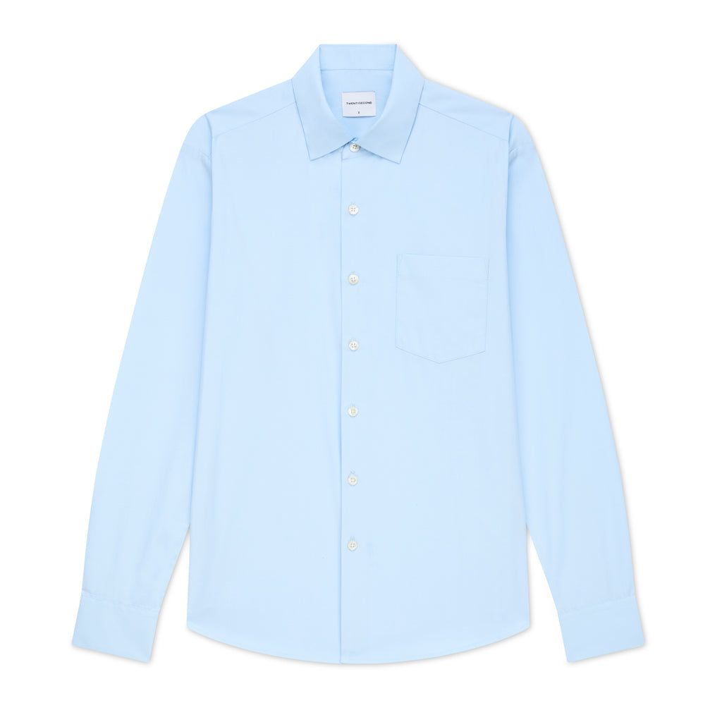 EGYPTIAN COTTON SHIRT - BLUE