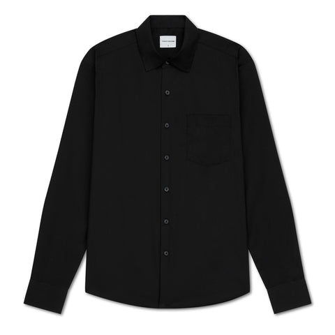 EGYPTIAN COTTON SHIRT - BLACK