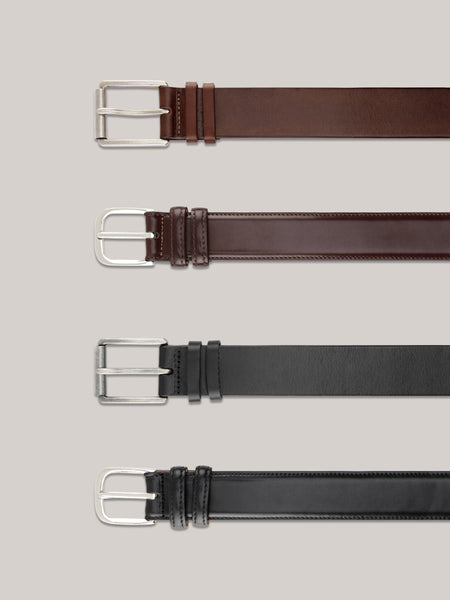 LEATHER BELT 02 - BLACK