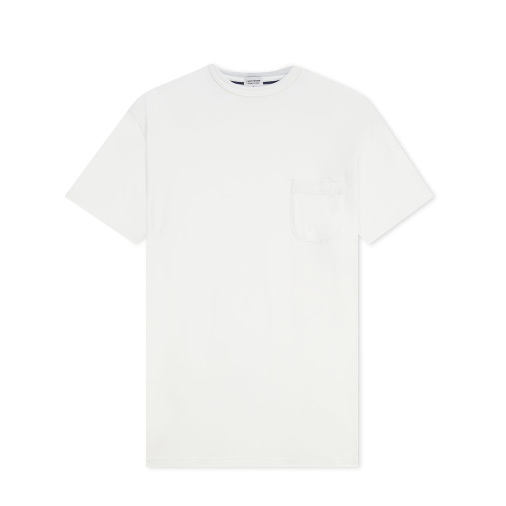 CLUB POCKET TEE - WHITE (Oversized fit)