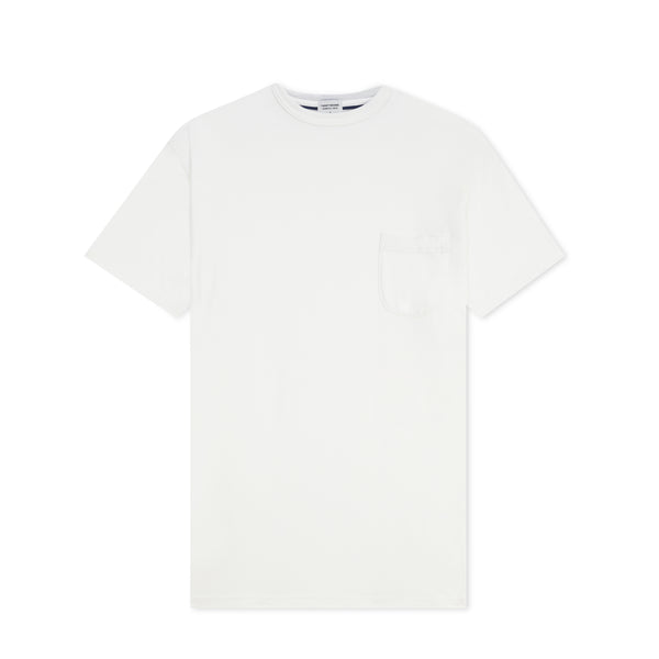 CLUB POCKET TEE - WHITE (Oversized fit)