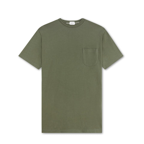 CLUB POCKET TEE - OLIVE (Oversized fit)