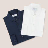 DEAN CUT COLLAR SHIRT - WHITE