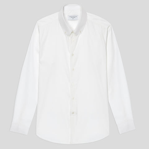 DEAN CUT COLLAR SHIRT - WHITE