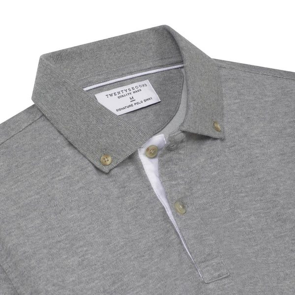 TYLER POLO TEE - GREY