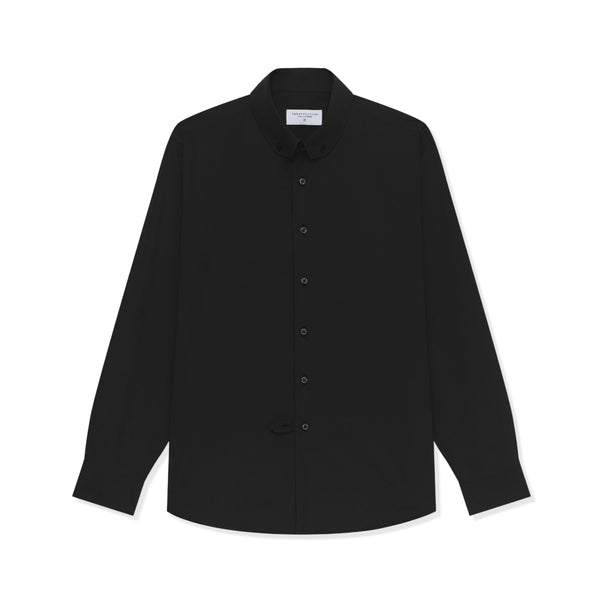 DEAN CUT COLLAR SHIRT - BLACK