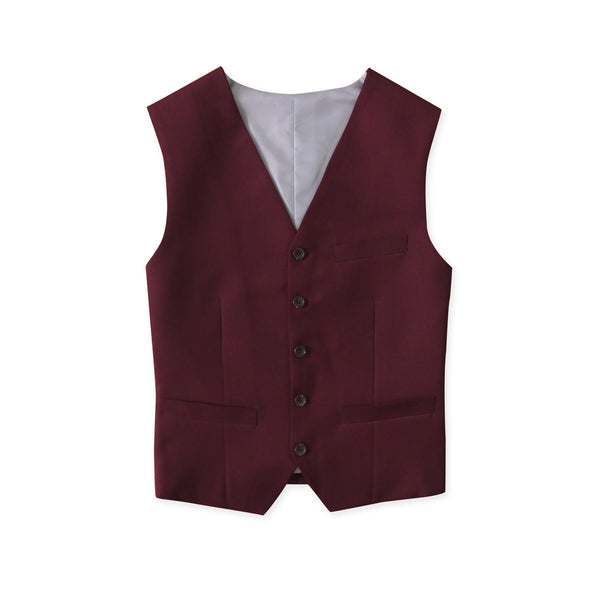 ITALIAN WOOL VEST - MAROON