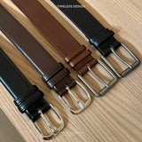 LEATHER BELT 02 - BLACK