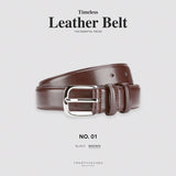 LEATHER BELT 01 - BROWN