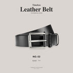 LEATHER BELT 02 - BLACK