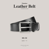 LEATHER BELT 02 - BLACK