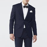 ITALIAN WOOL PANTS - DARK BLUE