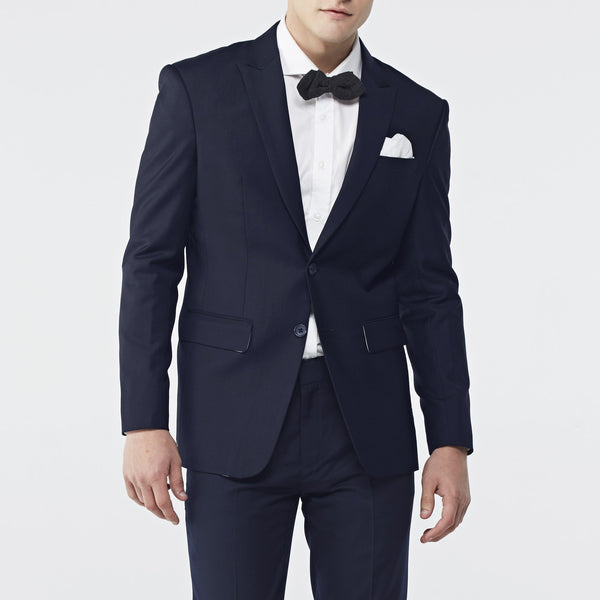 ITALIAN WOOL PANTS - DARK BLUE