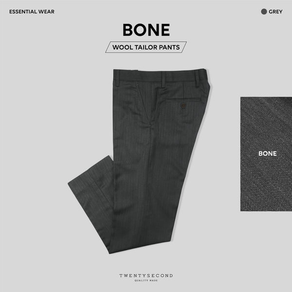 BONE TAILOR PANTS - GREY