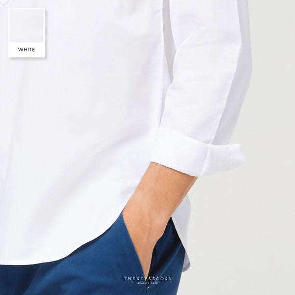 CARTER PULLOVER SHIRT - WHITE