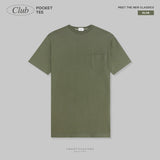 CLUB POCKET TEE - OLIVE (Oversized fit)