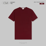 CLUB POCKET TEE - MAROON (Oversized fit)