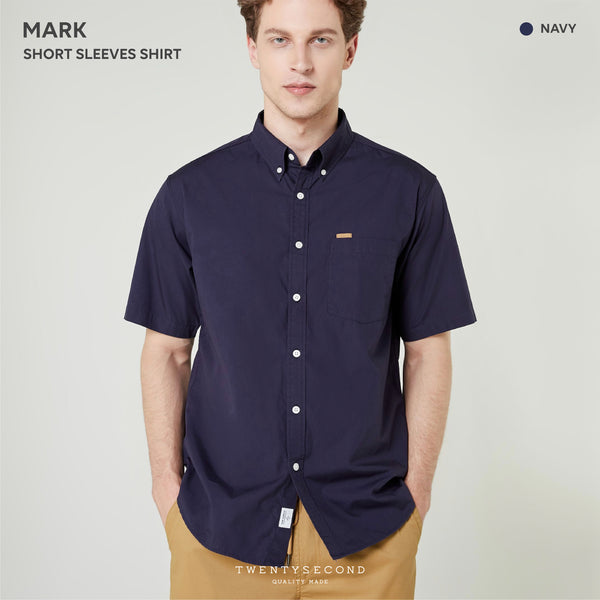 MARK SHORT SLEEVE SHIRT - NAVY