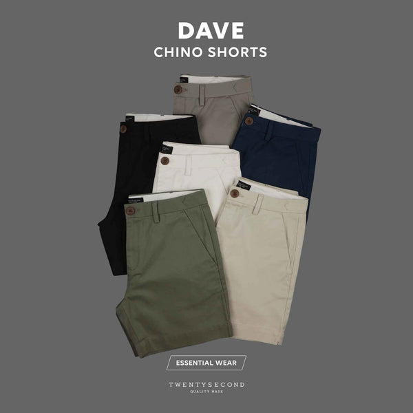 DAVE CHINO SHORTS - GREY (Extra Shorts)