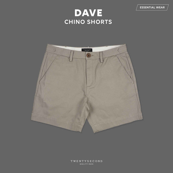 DAVE CHINO SHORTS - GREY (Extra Shorts)