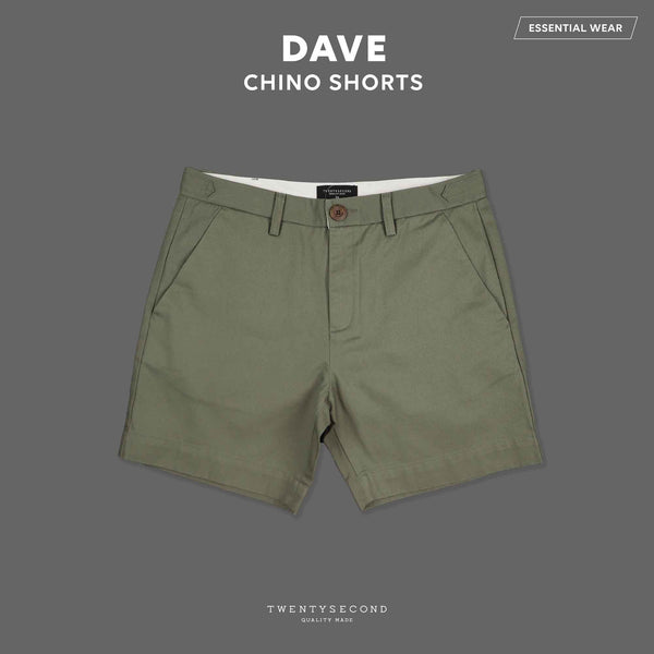 DAVE CHINO SHORTS - OLIVE (Extra Shorts)