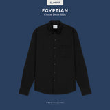 EGYPTIAN COTTON SHIRT - BLACK