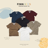 FINN KIDS POCKET TEE - WHITE