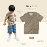 FINN KIDS POCKET TEE - GREY