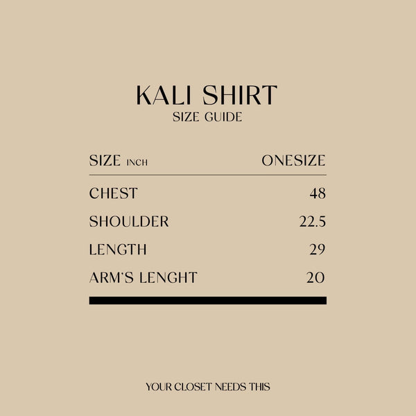 KALI OVERSIZED SHIRT - BROWN by Your Closet Needs This!