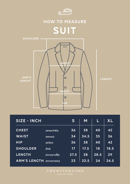 ITALIAN WOOL SUIT - SILVER