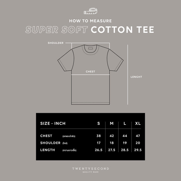 SUPER SOFT COTTON TEE - GREY