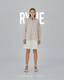 RYLIE CUTAWAY SHIRT - ALMOND by Your Closet Needs This!