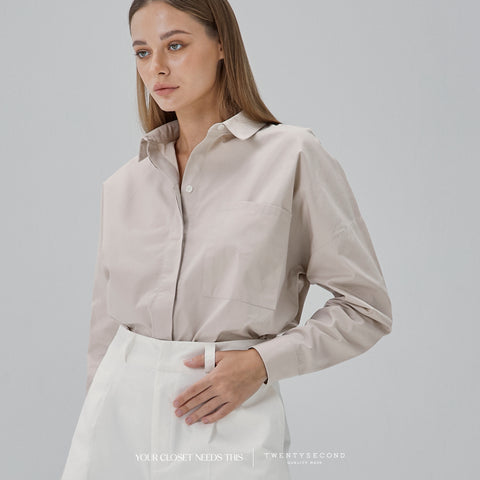 KALI OVERSIZED SHIRT - OLIVE by Your Closet Needs This!