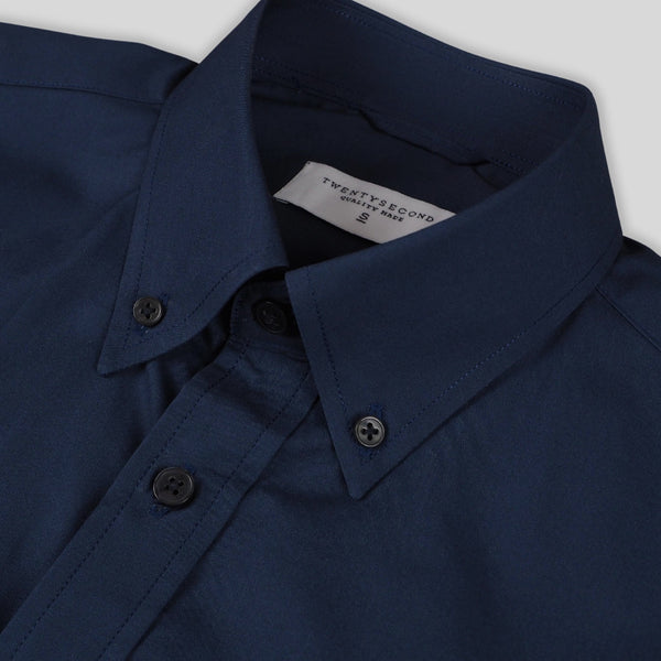 CLASSIC BUTTON DOWN COLLAR SHIRT - NAVY