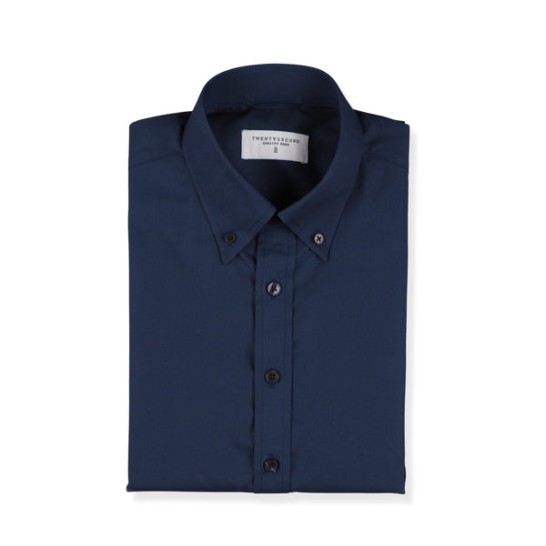 CLASSIC BUTTON DOWN COLLAR SHIRT - NAVY