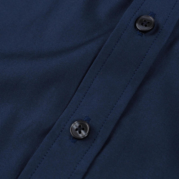 CLASSIC BUTTON DOWN COLLAR SHIRT - NAVY