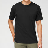 CLUB POCKET TEE - BLACK (Oversized fit)