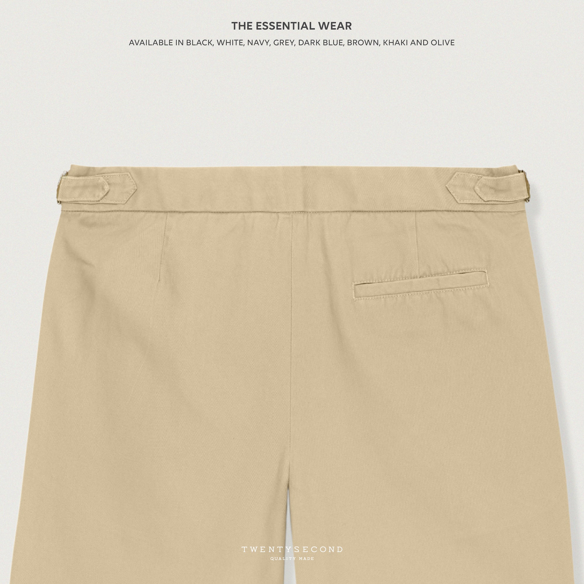 LENNON CHINO SHORTS - GREY (Extra Shorts)